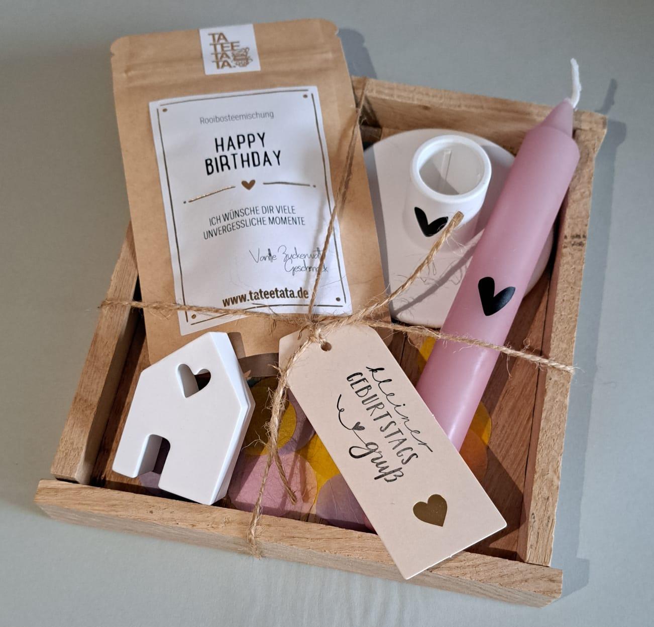 Geburtstagsset mit Tee